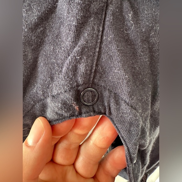 Vintage Roots Canada Toddler Onesie Navy Blue Snap Closure About Size 12 months - Picture 7 of 8